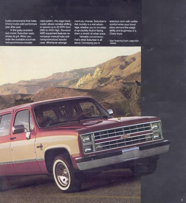 1985 Chevrolet Surburban Brochure Page 6